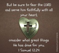 SERVE THE LORD FAITHFULLY WITH ALL YOUR HEART