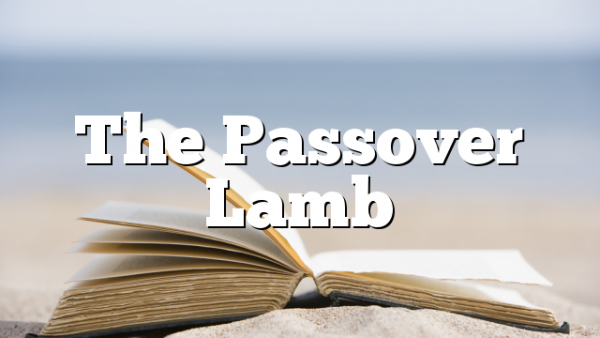 The Passover Lamb