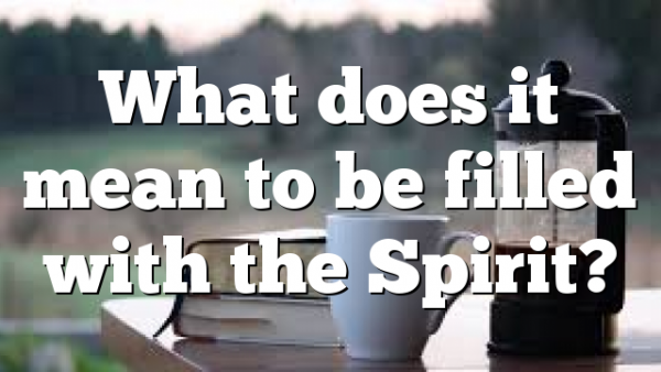 What does it mean to be filled with the Spirit?