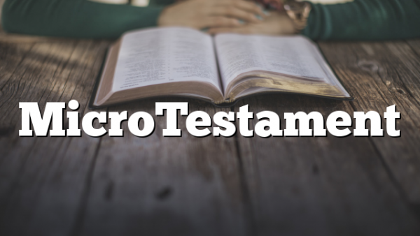 MicroTestament