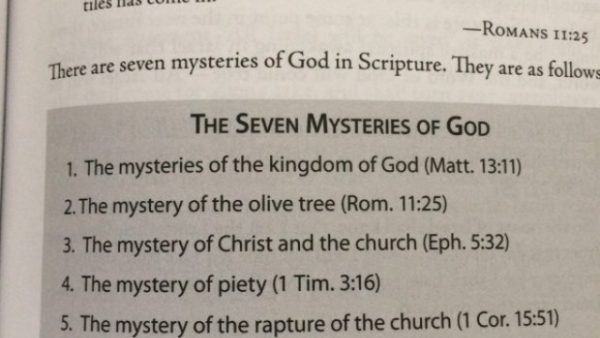 7 Mysteries of GOD (ISRAEL in Romans 11:25 and Dual Covenant Theology)