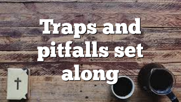 Traps and pitfalls  set along
