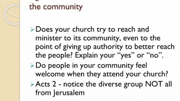 The Church refused to look like the community