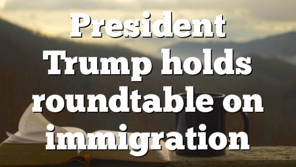President   Trump holds roundtable on immigration