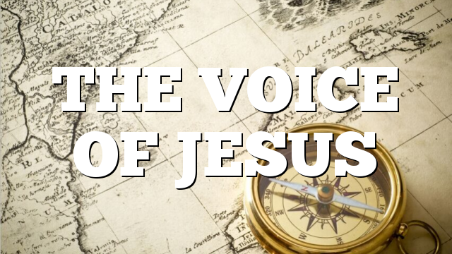 THE VOICE OF JESUS