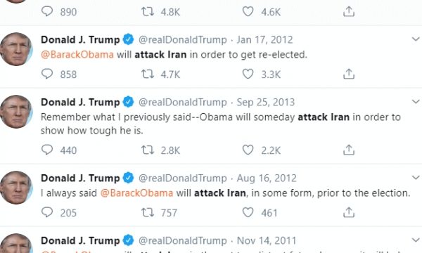 7 TIMES Trump called for war on IRAN before re-election