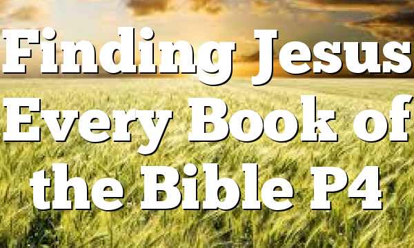 Finding Jesus Every Book of the Bible P4