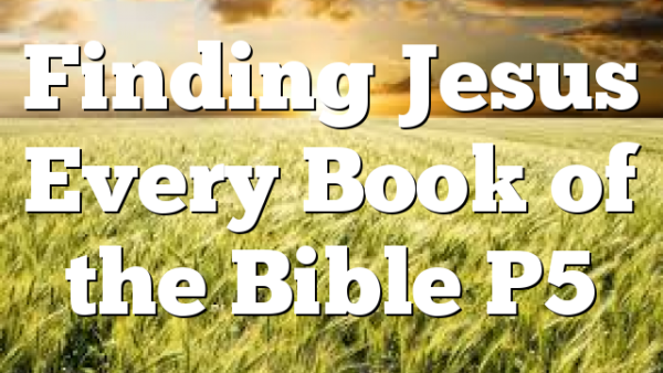 Finding Jesus Every Book of the Bible P5