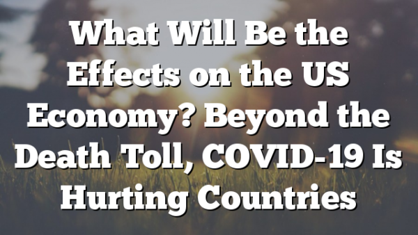 What Will Be the Effects on the US Economy? Beyond the Death Toll, COVID-19 Is Hurting Countries