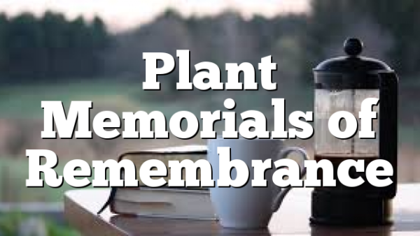 Plant Memorials of Remembrance