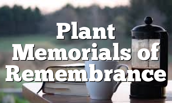 Plant Memorials of Remembrance