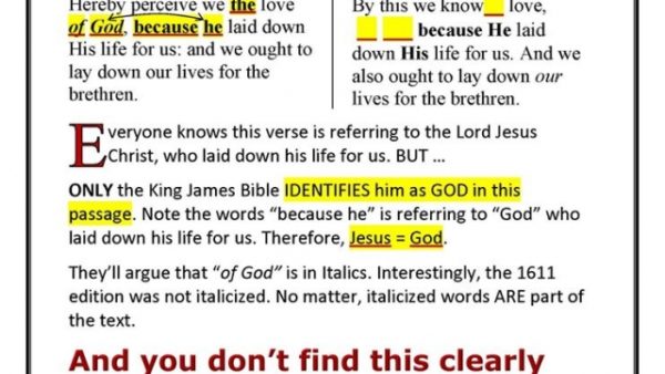 WHY does NKJV eliminate the deity of CHRIST?