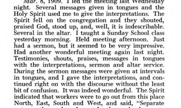 PREACHING in TONGUES among early PENTECOSTALS