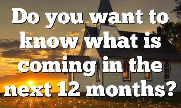 Do you want to know what is coming in the next 12 months?