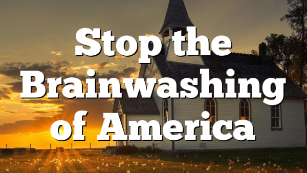 Stop the Brainwashing of America