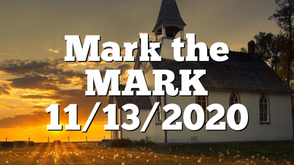Mark the MARK 11/13/2020