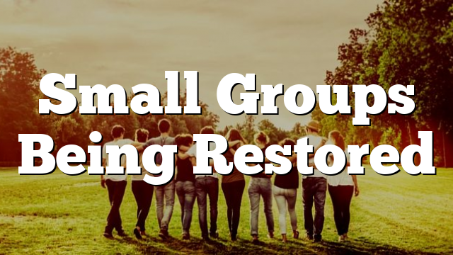 Small Groups Being Restored