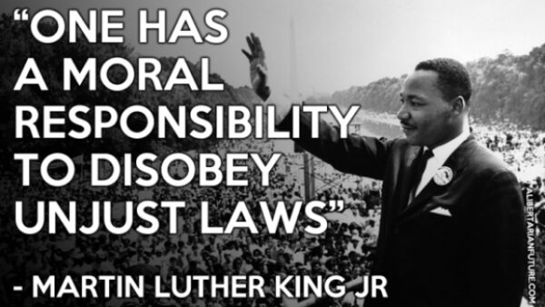#MLK A just law is a man made code…