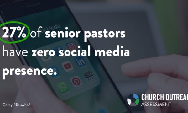 27% of senior pastors…