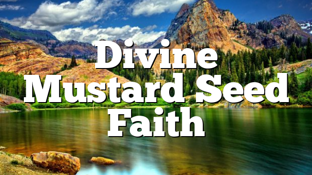 Divine Mustard Seed Faith