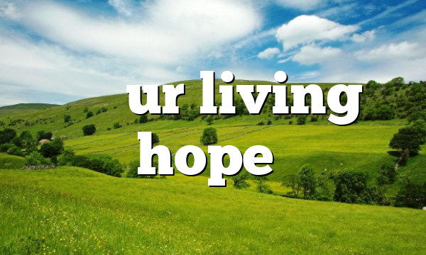 “…our living hope”