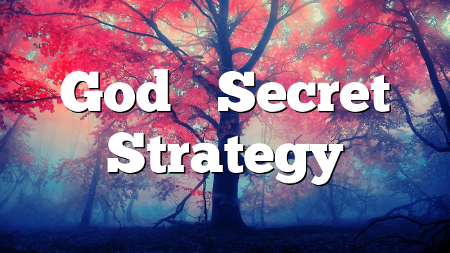 God’s Secret Strategy