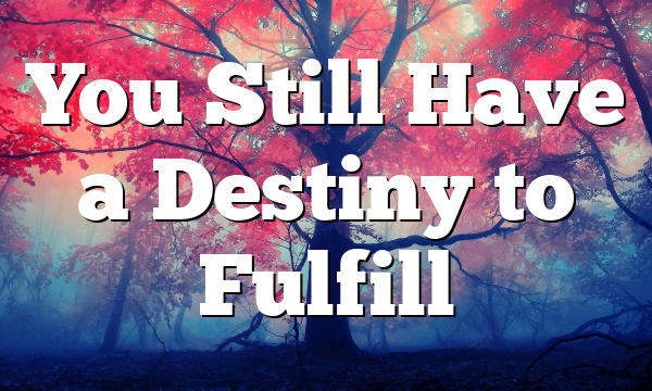 You Still Have a Destiny to Fulfill