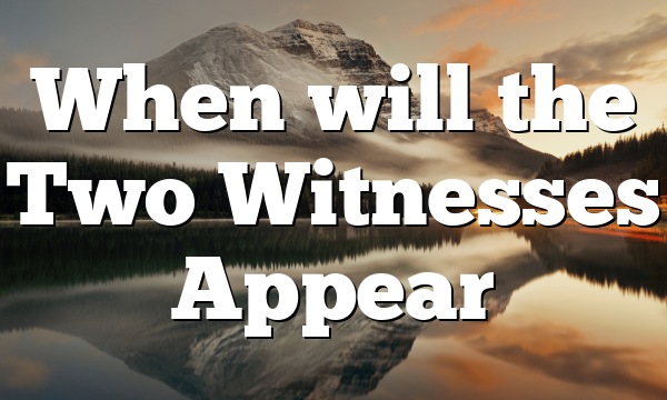 When will the Two Witnesses Appear