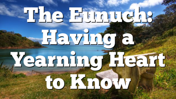 The Eunuch: Having a Yearning Heart to Know