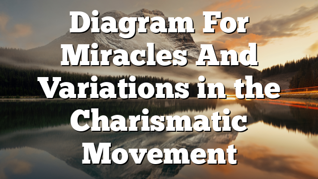 Diagram For Miracles And Variations in the Charismatic Movement