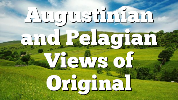 Augustinian and Pelagian Views of Original