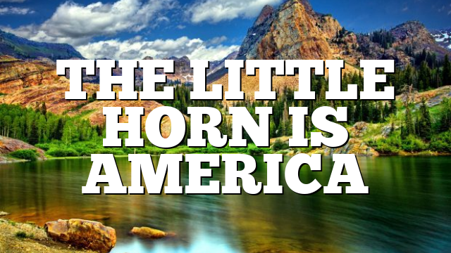 THE LITTLE HORN IS AMERICA
