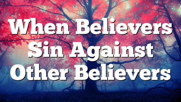When Believers Sin Against Other Believers