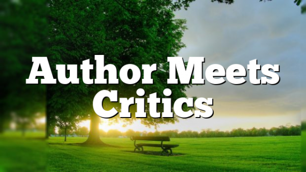 Author Meets Critics