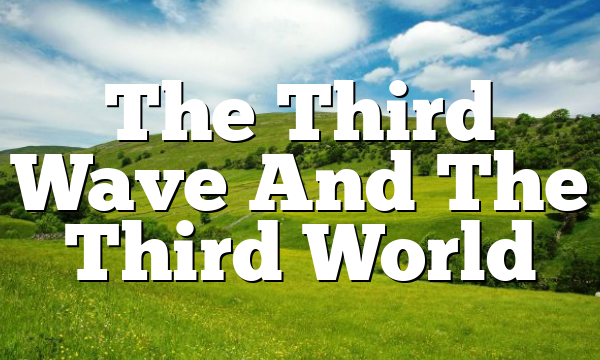 The Third Wave And The Third World