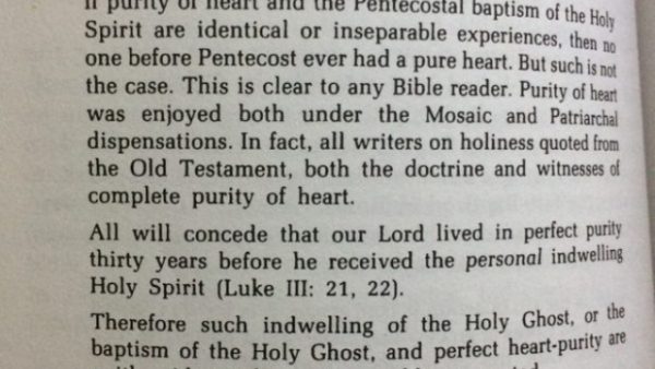 The 3 blessing teaching, dynamite, lyddite, oxidite baptism and dispensations as defined by Dr. Donald Dayton