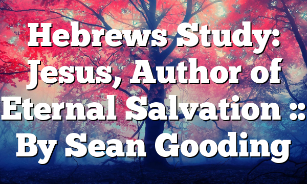 Hebrews Study: Jesus, Author of Eternal Salvation :: By Sean Gooding