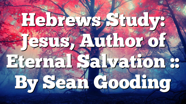Hebrews Study: Jesus, Author of Eternal Salvation :: By Sean Gooding