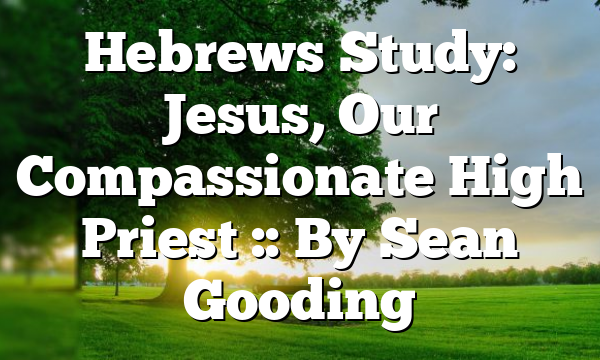 Hebrews Study: Jesus, Our Compassionate High Priest :: By Sean Gooding