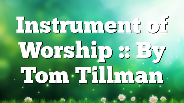 Instrument of Worship :: By Tom Tillman