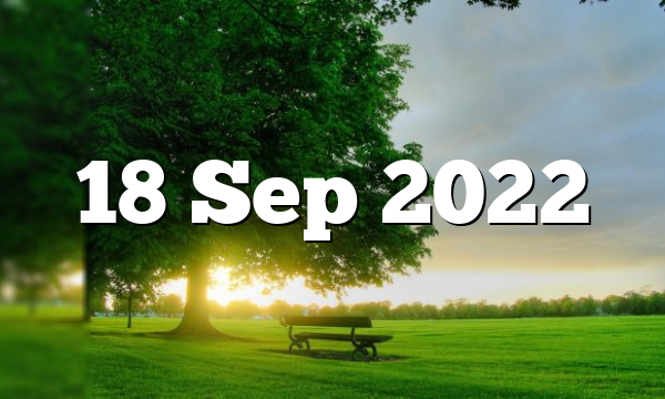 18 Sep 2022