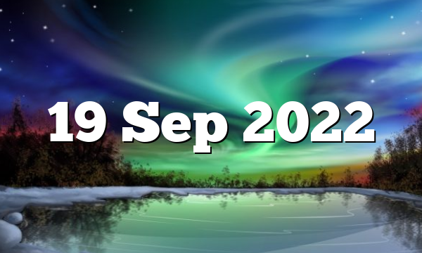 19 Sep 2022