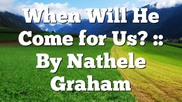 When Will He Come for Us? :: By Nathele Graham