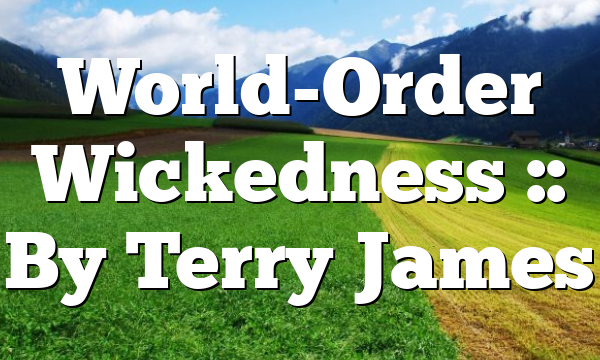 World-Order Wickedness :: By Terry James