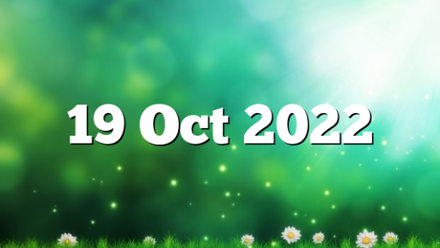 19 Oct 2022