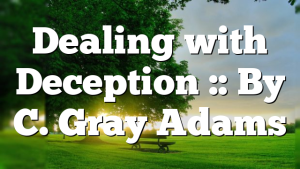 Dealing with Deception :: By C. Gray Adams