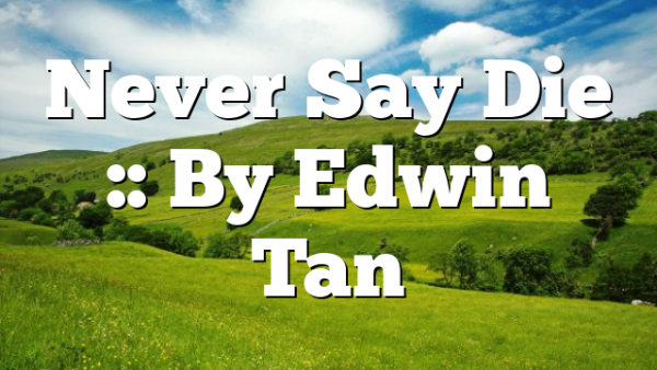 Never Say Die :: By Edwin Tan