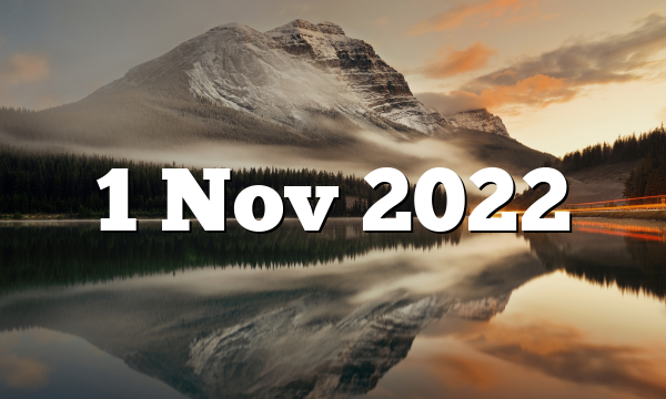 1 Nov 2022
