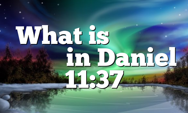 What is חֶמְדַּת נָשִׁים in Daniel 11:37
