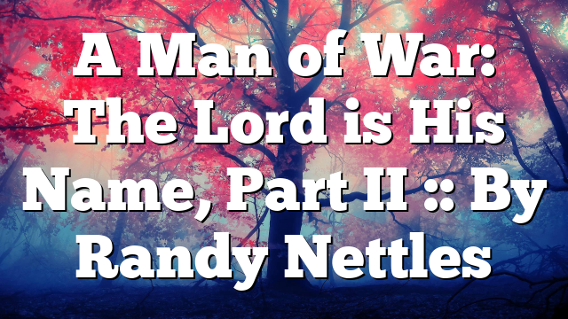 A Man of War: The Lord is His Name, Part II :: By Randy Nettles